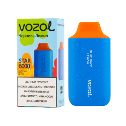 VOZOL STAR 6000  затяжек - Черника лимон