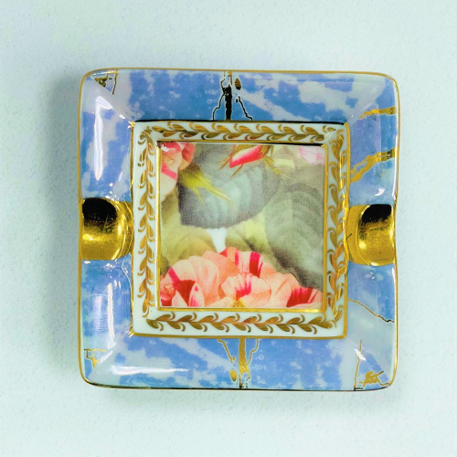 Пепельница "Lillo" 8,5×8,5 см фарфор.