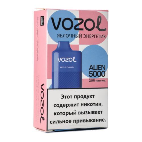 VOZOL Alien 5000 Яблочный энергетик