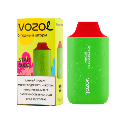 VOZOL STAR 6000 затяжек - Ягодный шторм
