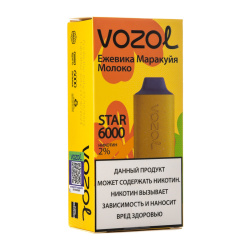 VOZOL STAR 6000 затяжек - Ежевика,маракуйя,молоко