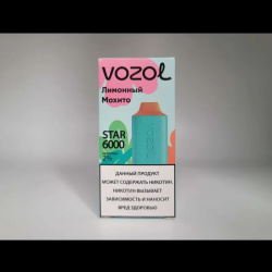VOZOL STAR 6000 затяжек - Лимонный мохито