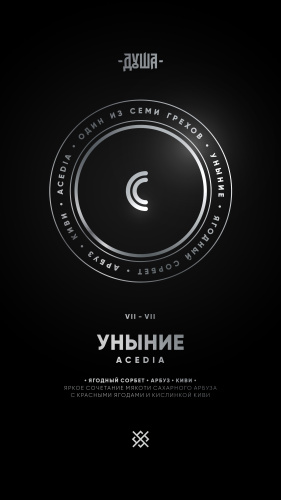 Душа - Уныние (Ягодный сорбет, арбуз, киви) 25гр